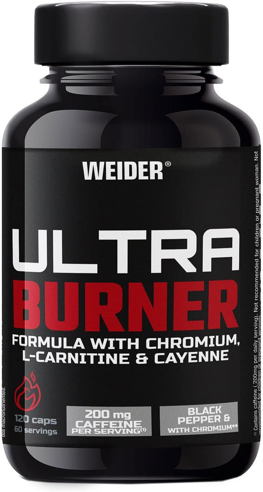 Weider Nutrition Queimador de gordura, vegano, glúten free, 120 cápsulas, pack de 1