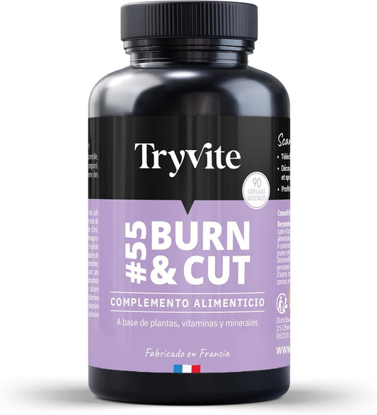 Powerful Fat Burner for Slimming | 90 Very Fast Pills for Women | Fast & Effective | Fat Burner | Appetite Satiating | TRYVITE BURN&CUT