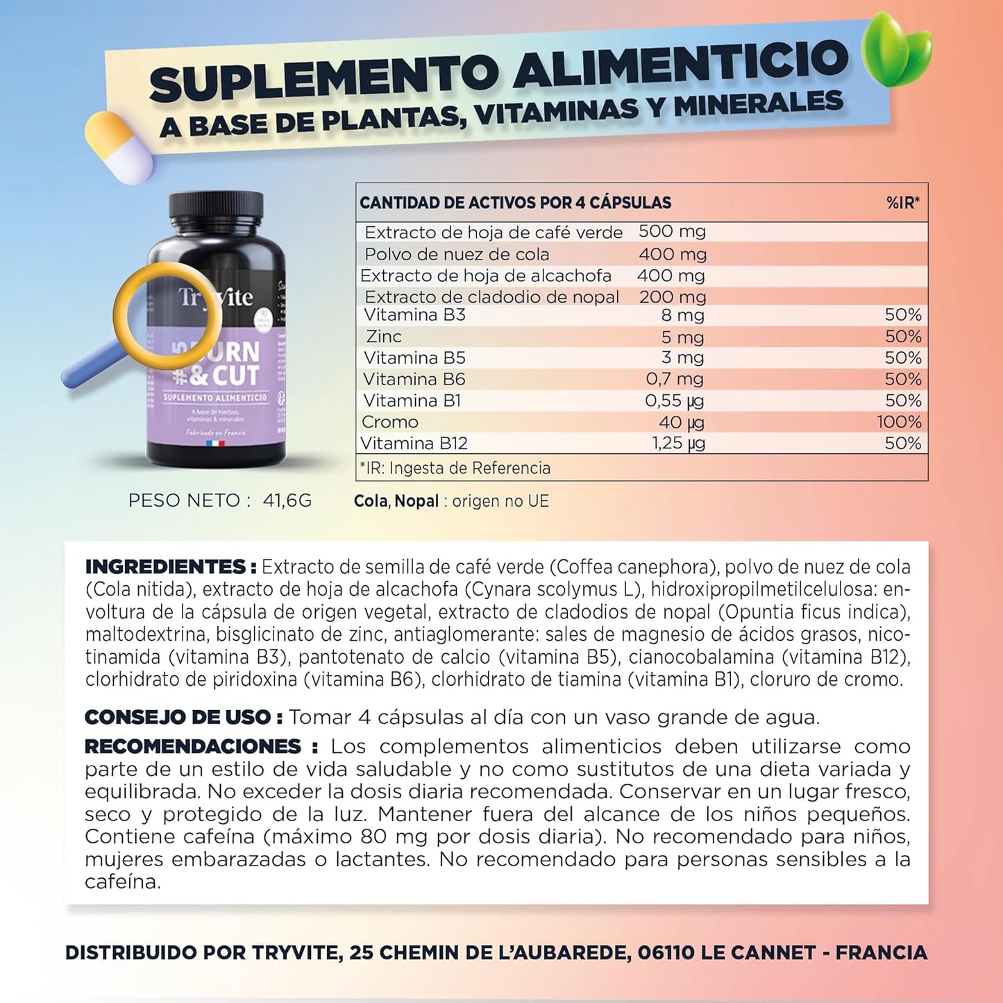 Powerful Fat Burner for Slimming | 90 Very Fast Pills for Women | Fast & Effective | Fat Burner | Appetite Satiating | TRYVITE BURN&CUT